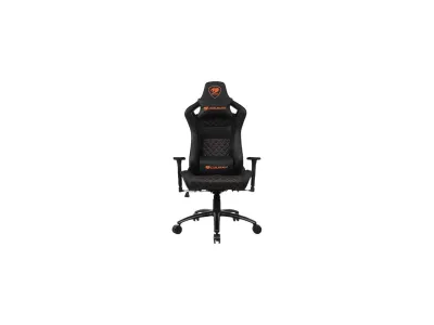 COMPUCASE CORP EXPLORESBLACK - COUGAR MID-TIER GAMING CHAIR WITH ERGONOMIC DESIGN