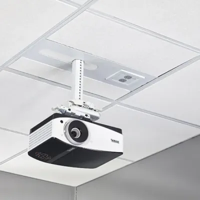 Chief SYS474UW - SUSPENDED CEILING PROJECTOR SYSTEM WITH STORAGE, WHITE