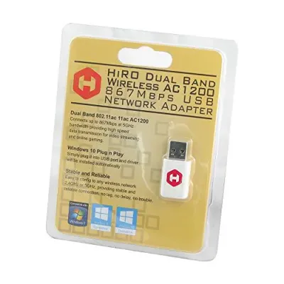 Hiro H50354 - Hiro Network H50354 AC1200 Dual-Band WiFi Adapter