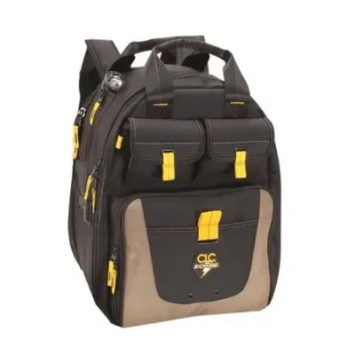 CLC Work Gear ECPL38 - CLC ECPL38 Lighted USB Charging Tool Backpack