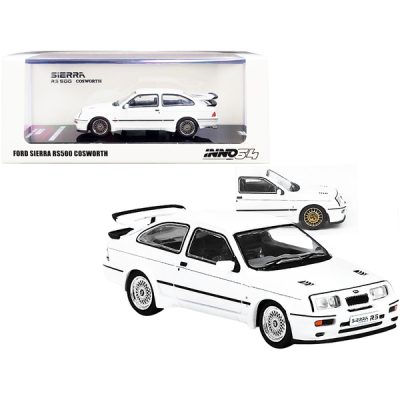 Inno Models IN64-RS500-DIWH - 1986 Ford Sierra RS500 Cosworth RHD (Right Hand Drive) White