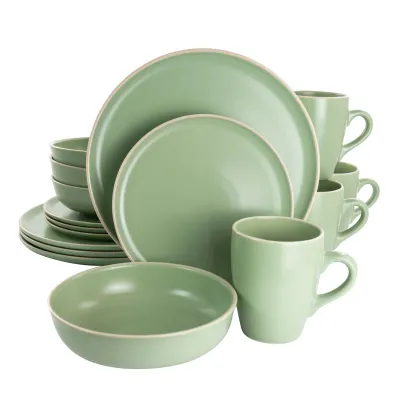 Gibson 127244.16 - Gibson Elite Serenade 16-Piece Stoneware Dinnerware Set