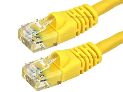 Monoprice 3443 - 10FT Yellow CAT6 24AWG Ethernet Network Cable
