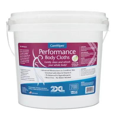 2XL CORPORATION TXL 436 - 2XL Vitamin E & Aloe Performance Body Cloths - 6 x 8 - White
