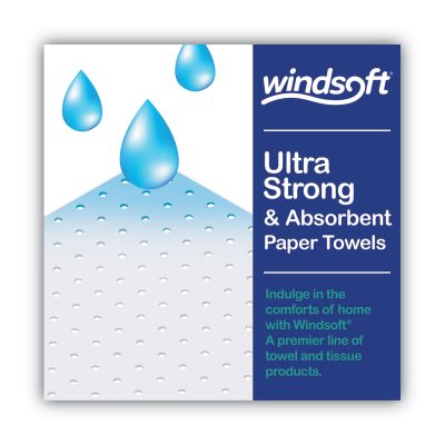 WINDSOFT 418231 - PAPER,KRT,11X6,12RLCT,WH