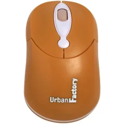 Urban Factory CM08UF - Orange Optical USB Wired Mouse - 800 DPI Precision