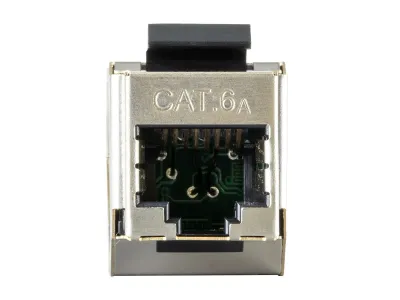 Monoprice 33869 - MONOPRICE 8P8C RJ45 CAT6A SHIELDED INLINE COUPLER TYPE KEYST