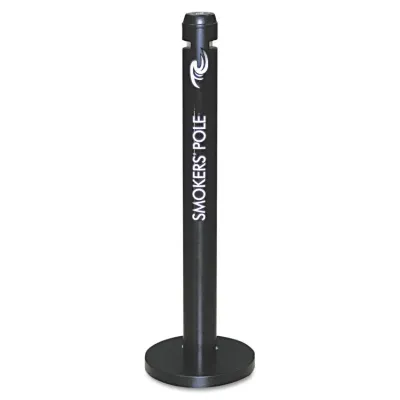 Rubbermaid RCP R1SM - Rubbermaid Commercial Freestanding Smokers Pole - Round - 4 