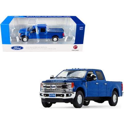 First Gear 50-3473 - Ford F-250 Super Duty Pickup Truck Velocity Blue Metallic 15