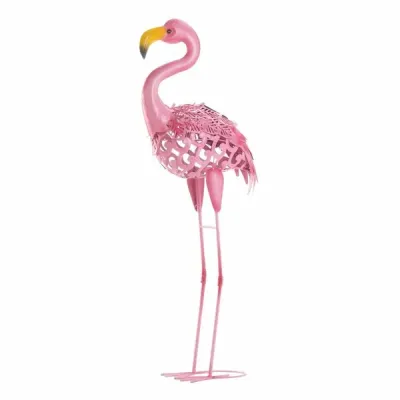Summerfield Terrace 10018932 - Solar-Powered Tall Flamingo Statue for Garden Decor