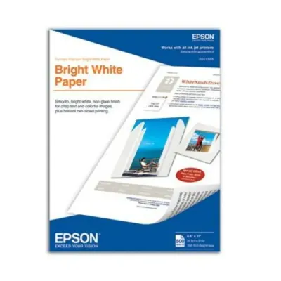 EPSON S041586 - EPSON BRIGHT WHITE PAPER, LETTER, 500 SHEETS. FOR EPSON 3640