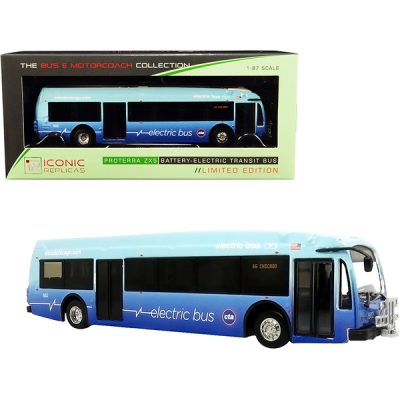 Iconic Replicas 87-0336 - Proterra ZX5 Battery-Electric Transit Bus 65 Chicago (Illino