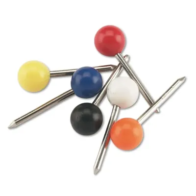 ADVANTUS CORPORATION 370AB011 - Gem Office Products Round Head Map Tacks - 0.18 Head - 100  