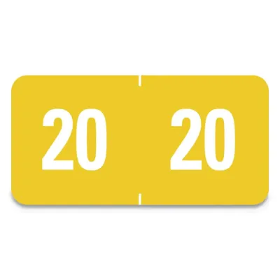 SMEAD MANUFACTURING CO. 1041483 - Smead ETS Color-Coded Year Labels - 12 Height x 1 Width - Se