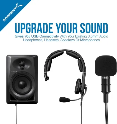 Sabrent AU-EMCB - External USB Stereo Sound Adapter