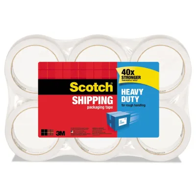 3M 3850-6-ESF - Scotch Heavy-Duty ShippingPackaging Tape - 54.60 yd Length x