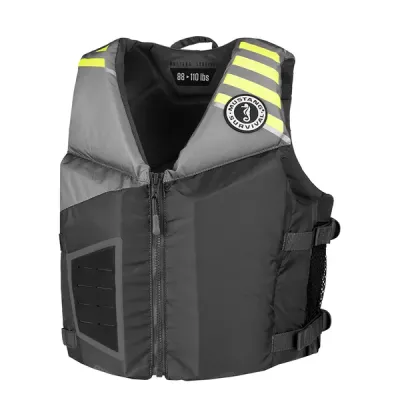 Mustang Survival MV3600-270 - Mustang Rev Young Adult Foam Vest - GreyLight, Grey-Fluoresc