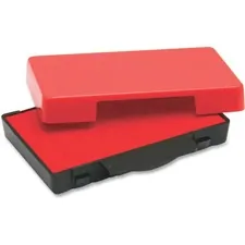 Trodat GmbH USS P4911RE - Trodat E4822 Replacement Red Ink Pad - 1 Each - Red Ink - Pl