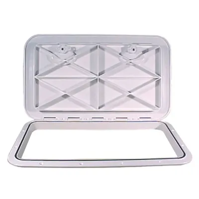 Beckson Marine HT1424AW - Beckson 14 x 24 Flush Hatch White - ASA Material - Acrylonit