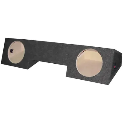 Qpower BQDODGE10 - EMPTY WOOFER BOX DODGE X-CAB 96-01; DUAL 10; Under seat FRON