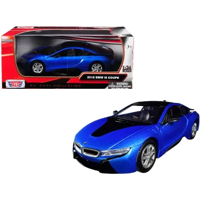Motormax 79359or - 2018 BMW i8 Coupe Metallic Orange with Black Top 124 Diecast