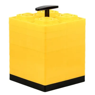 Camco 44512 - Camco FasTen Leveling Blocks wT-Handle - 2x2 - Yellow *10-Pa