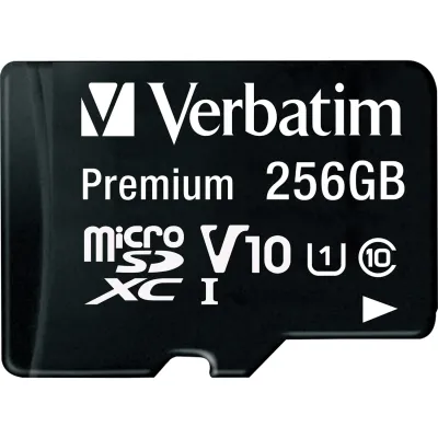 VERBATIM 70364 - 256GB CLASS 10 MEMORY CARD WADAPTER