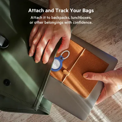 Belkin F8W973BTBLU - AirTag Secure Holder with Key Ring - Blue