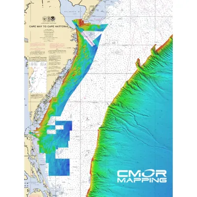 CMOR Mapping MIDA001S - Mid-Atlantic Fishing Map for Simrad, Lowrance & Mercury