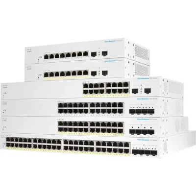 Cisco CBS220-8FPE2GNA-RF - CBS220 SMART 8-PORT GE, FULLPOE,EXTPS,2X1GSFP REMANUFACTURED
