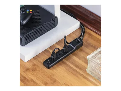CyberPower B608B - 6-Outlet Surge Protector with Braided Cord - Black