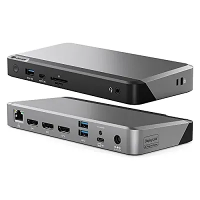 ALOGIC DUPRDX3-WW - ALOGIC UNIVERSAL TRIPLE 4K DOCKING STATION WITH 100W POWER D