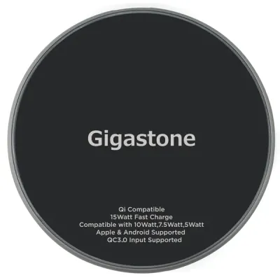 GIGASTONE GS-GA-9700B-R - 9V WIRELESS CHARGER BLK