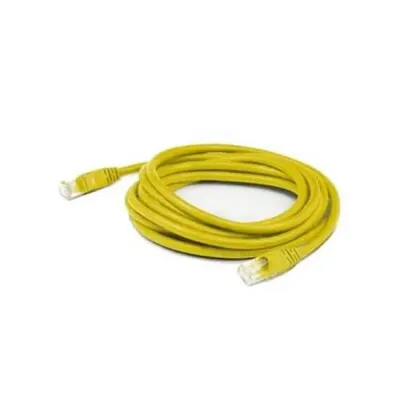 ADDON ADD-2FCAT6A-YW - 2FT YELLOW CAT 6A PVC ETHERNET CABLE SNAGLESS BUBBLE BOOT RJ