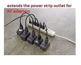 Monoprice 5296 - 1FT Heavy-Duty Extension Cord - Perfect for Home & Office