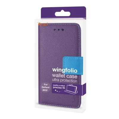 COOLPAD FC22-CLPDFTPP - REIKO COOLPAD DEFIANT 3-IN-1 WALLET CASE IN PURPLE