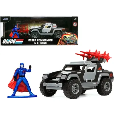 Jada Toys 33085 - Stinger with Missile Launcher and Cobra Commander Diecast Fi