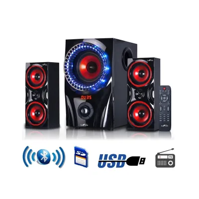BeFree BFS-99X-RB - beFree Sound 2.1 Channel Surround Sound Bluetooth Speaker Sy