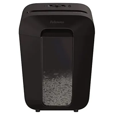 FELLOWES 4402001 - POWERSHRED LX41 8-SHEET MICROCUT SHREDDER. ITS ELEVATED AND 