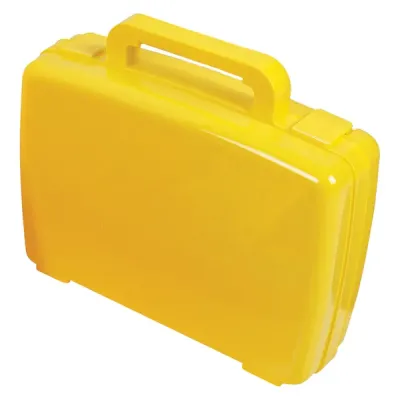 DEFLECTO DEF 39506YEL - Deflecto Antimicrobial Storage Case Yellow - External Dimens