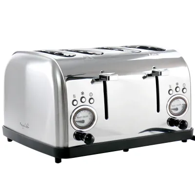 MegaChef MG-TS-3500S - MegaChef 4-Slice Stainless Steel Toaster with Browning Contr