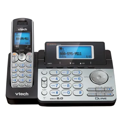 VTECH DS6151 - VTech DS6151 DECT 6.0 2-Line Expandable Cordless Phone with 