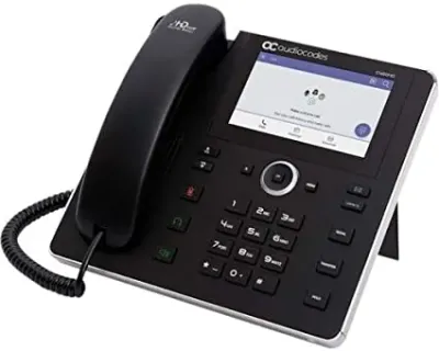 Audiocodes TEAMS-C455HDPS - TEAMS-C455HDPS IP Phone with External Power Supply, Black