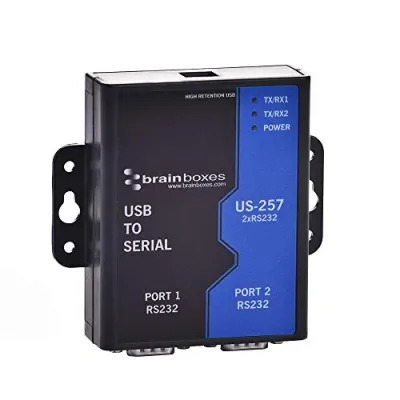 BRAINBOXES US-257 - USB 2 PORT RS232 1MBAUD
