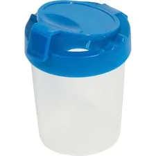 DEFLECTO DEF 39515BLU - Deflecto Antimicrobial Kids No Spill Paint Cup Blue - Paint,