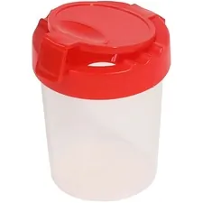 DEFLECTO DEF 39515RED - Deflecto Antimicrobial Kids No Spill Paint Cup Red - Paint, 