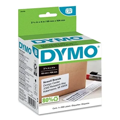 Newell Brands 30256 - SHIPPING LABELS -300 LABELSROLL, 1 ROLLBOX. SIZE: 2-516IN X 