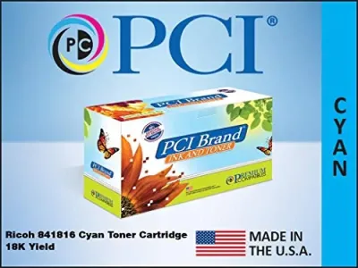 PCI 841816-PCI - PCI BRAND RICOH LANIER SAVIN 841816 (RICOH 841820) CYAN TONE