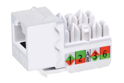 Vanco International 0002-0439 - Vanco Cat5E 90 Degree Keystone Jack - White