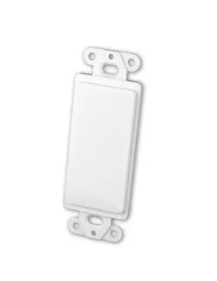 Vanco International 0002-0411 - Vanco Decora Keystone Wall Plate - 1 Port, White